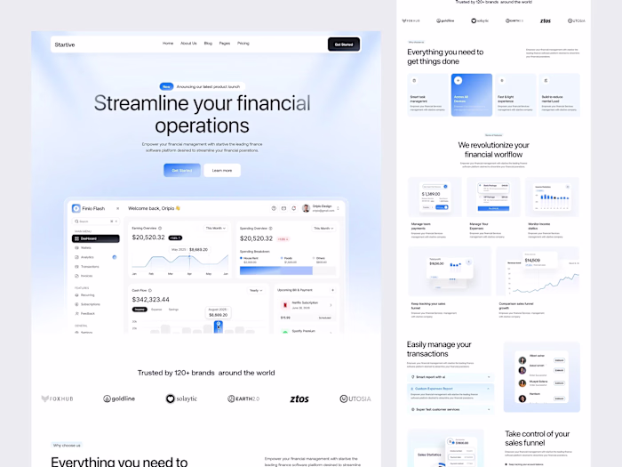 SaaS Landing Page Design