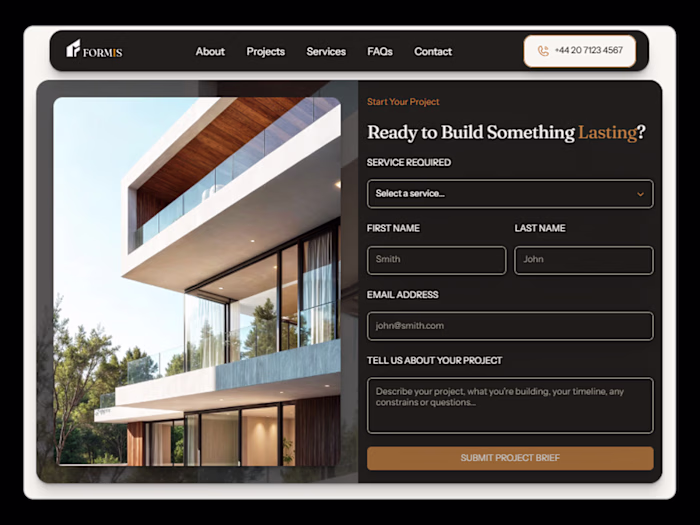 Boost Construction Business with Formis: Framer Template