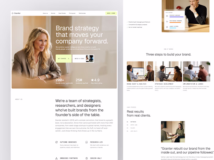 Granter - Brand Strategy Agency Landing Page