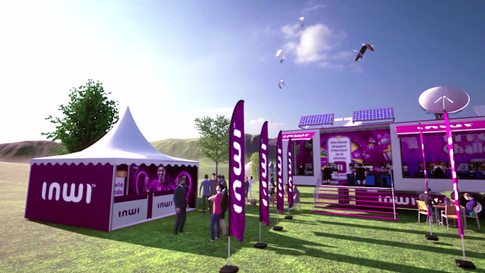 présentation stand inwi maroc