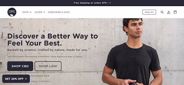 Another US based shopify store for CBD products.