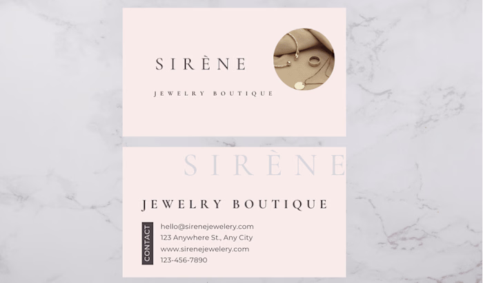 Business card design