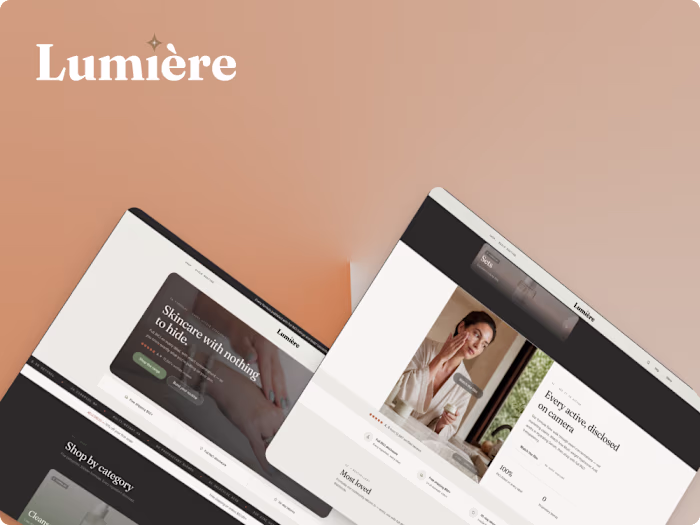 Skincare E-Commerce Website — UX/UI Design & Development