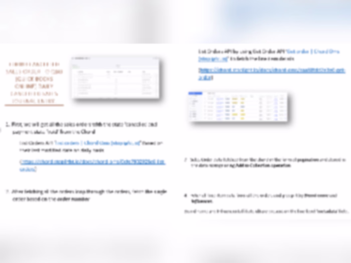 API Documentation of Integration Process