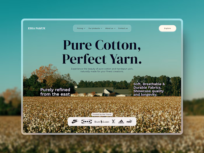 Website - Cotton and Yarn