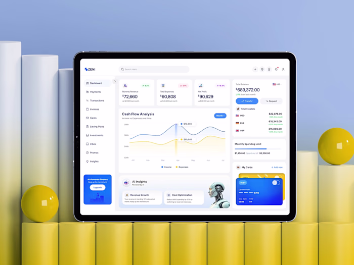 Designed a modern AI-driven financial