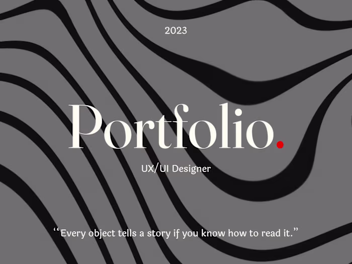 Portfolio UI/UX Designer
