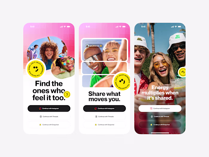 Social App Mobile Onboarding 