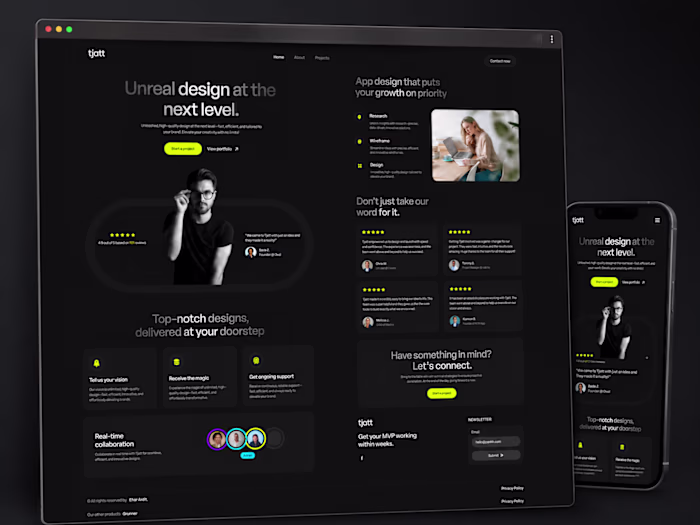 Built a responsive website with