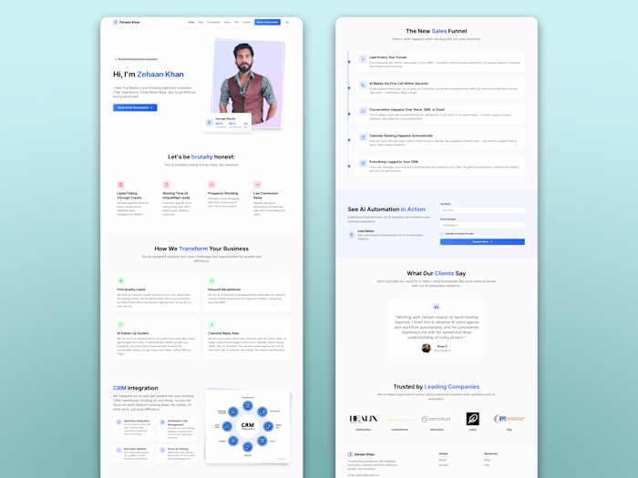 Personal Portfolio Website for AI Automation Expert