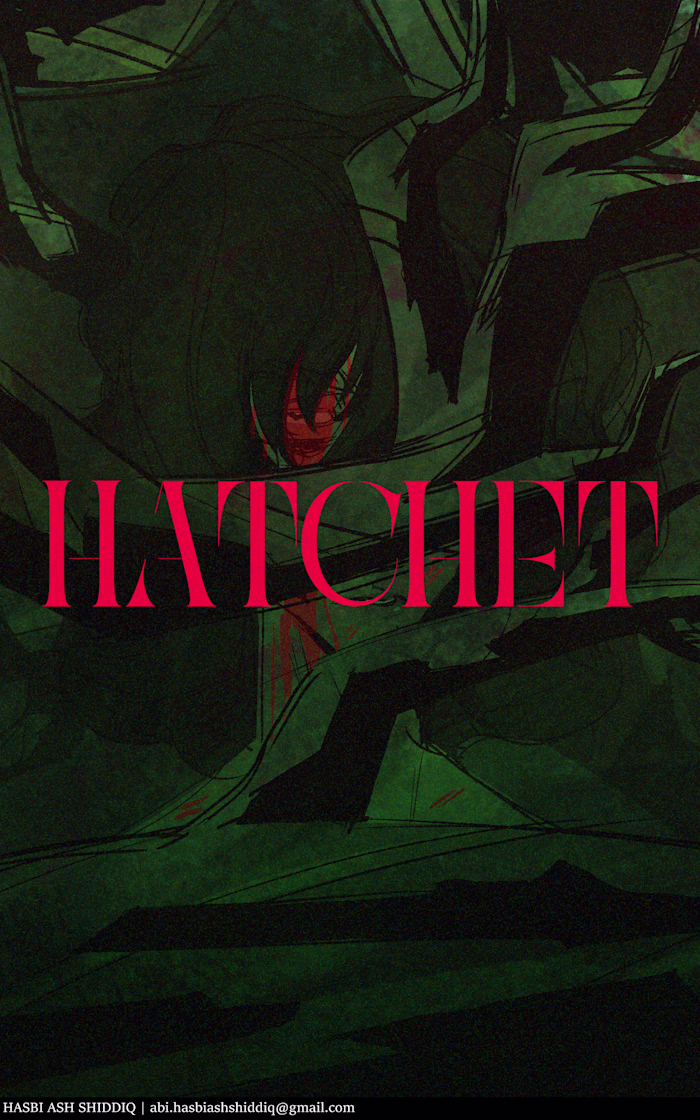 Hatchet #2, Book Cover Illustraion, Fan Art