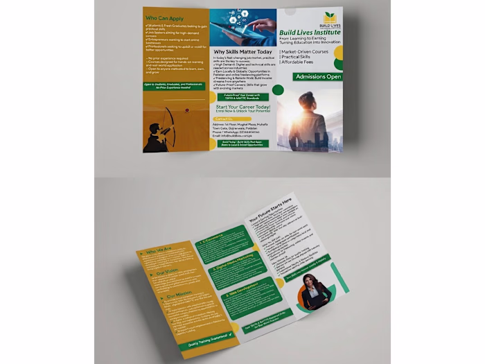 Buildlives Trifold Flyer Design