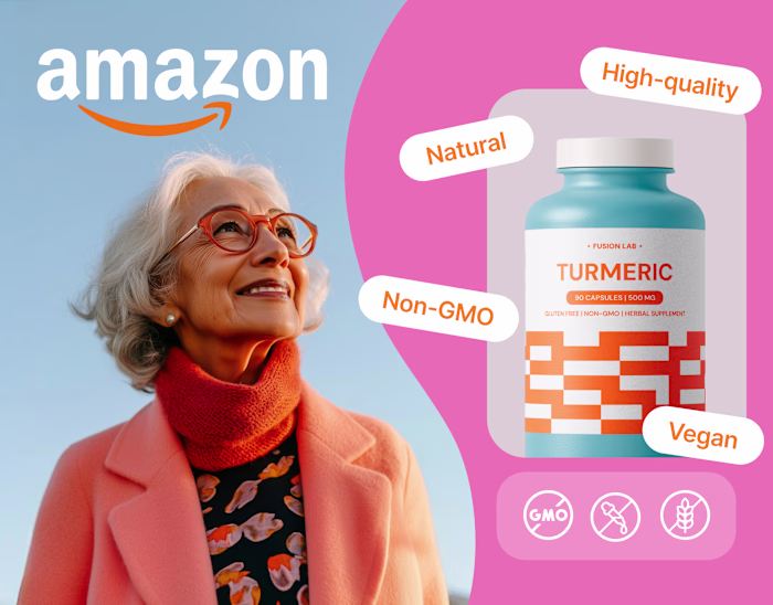 Vibrant Identity and Amazon Visuals for Supplement 