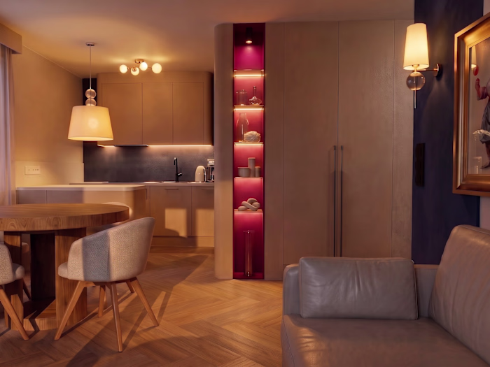 A cinematic interior animation created
