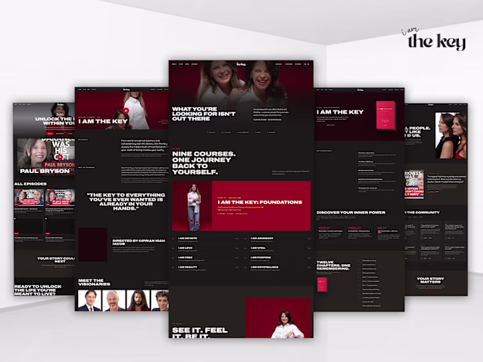 Custom Kajabi Design & Development for I Am The Key
