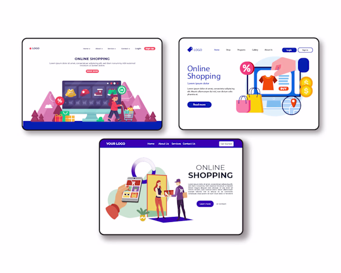 web page desktop design