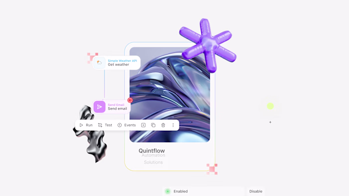 Quintflow: Landing Page for an AI Automation Agency