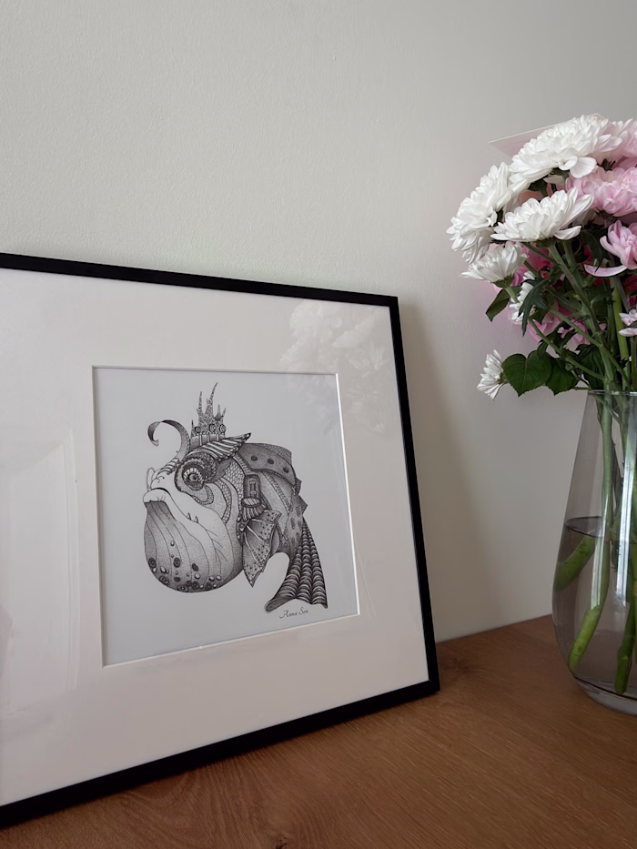 Fish Illustrations for a Restaurant.