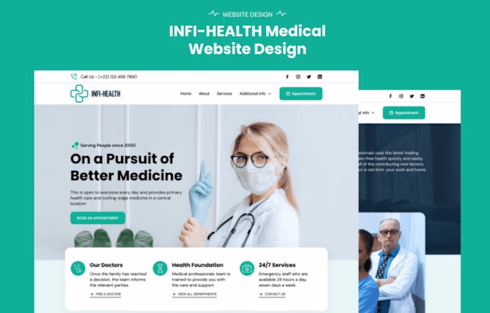 INFI-Health medical website design