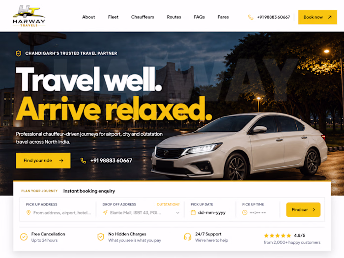 Harway Travels
Tech: Next.js, PostgreSQL, SEO,