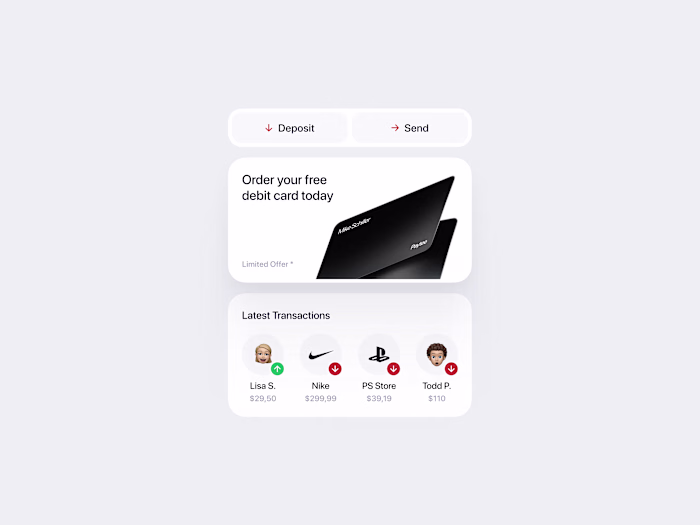 Paytee - Fintech App Widgets