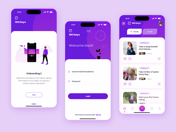 Social Mobile App Design