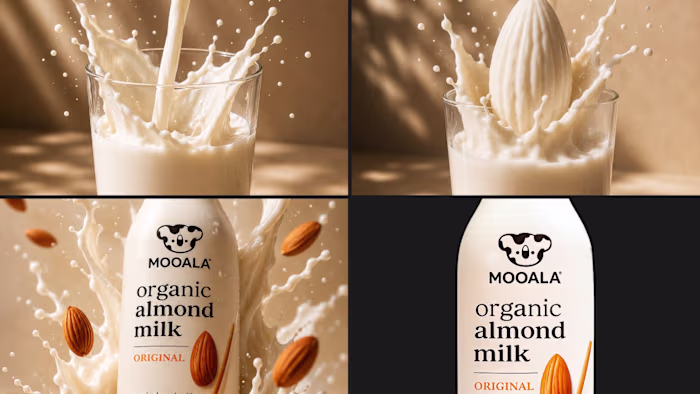 Moodboard for Almond Milk Mooala