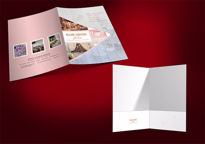 Print ready two pockets presentation