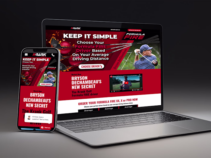 KRANK GOLF | 2023 | WordPress, WooCommerce, Elementor, & UI/UX