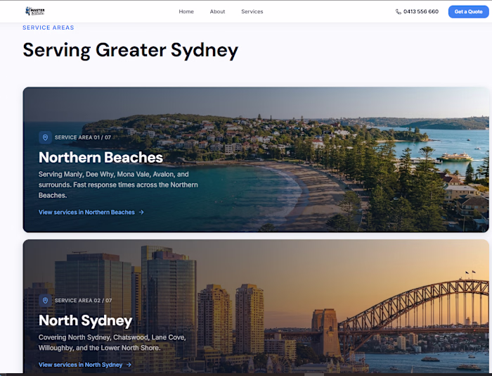 Business Website for an Australian Electrical Contractor