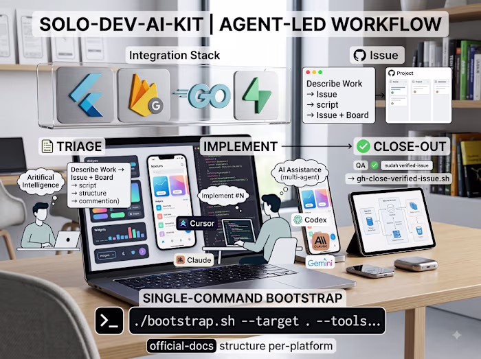 Solo Dev AI Kit | Agent Led Workflow