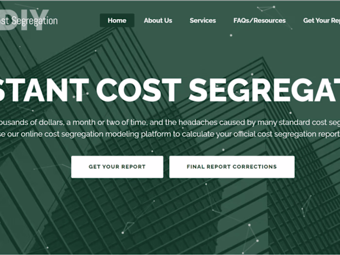 DIYCostSeg - Building a User-Friendly Cost Segregation Platform