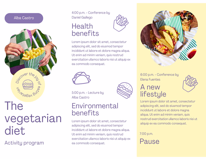 Alba Castro - about vegetarian diet