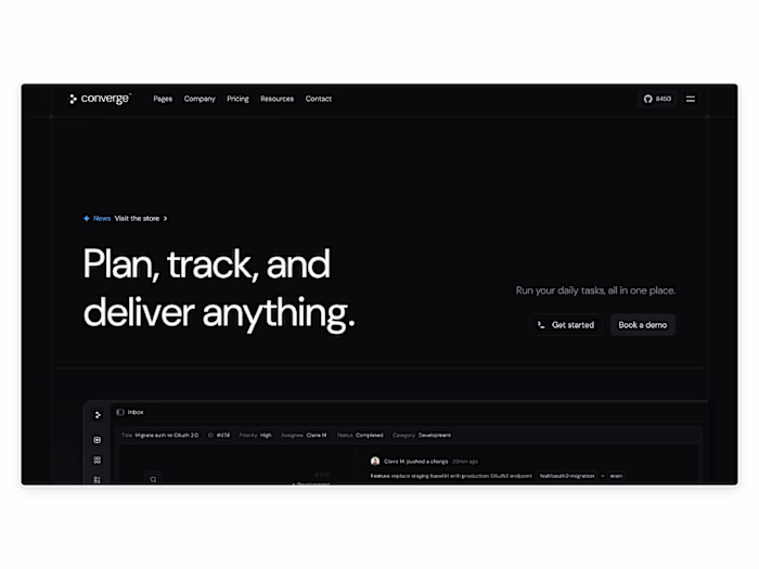 Converge - SaaS & Technology Website