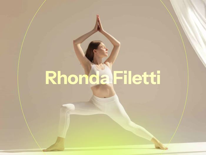 Rhonda Filetti: Landing Page for an Online Yoga Coach