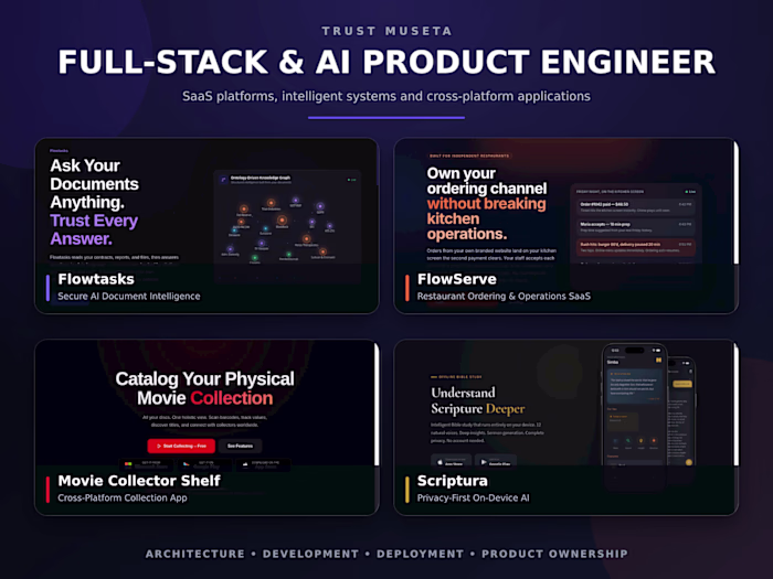 I built and designed every project in this portfolio from th...