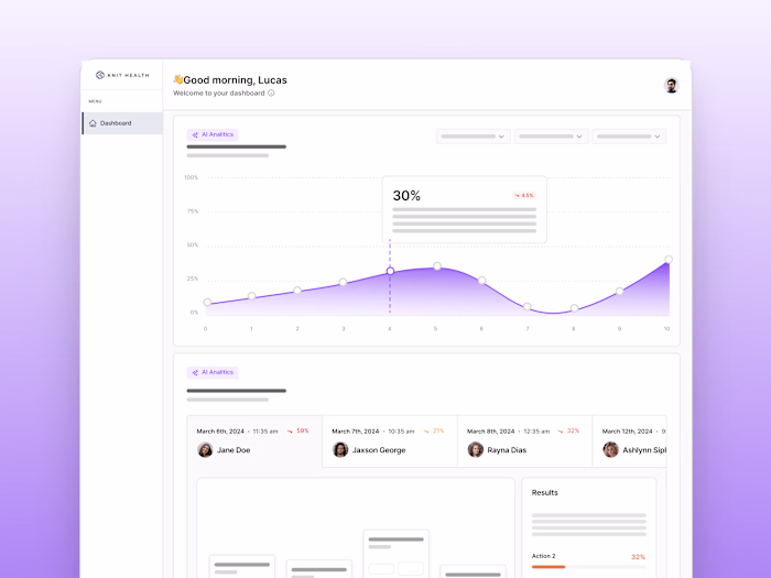 Knit Health - Medical AI Dashbaord