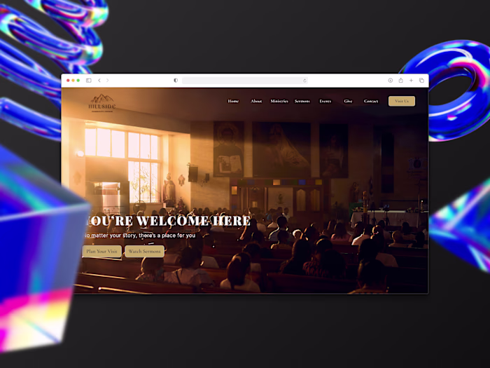 HillSide Community Church Website Design