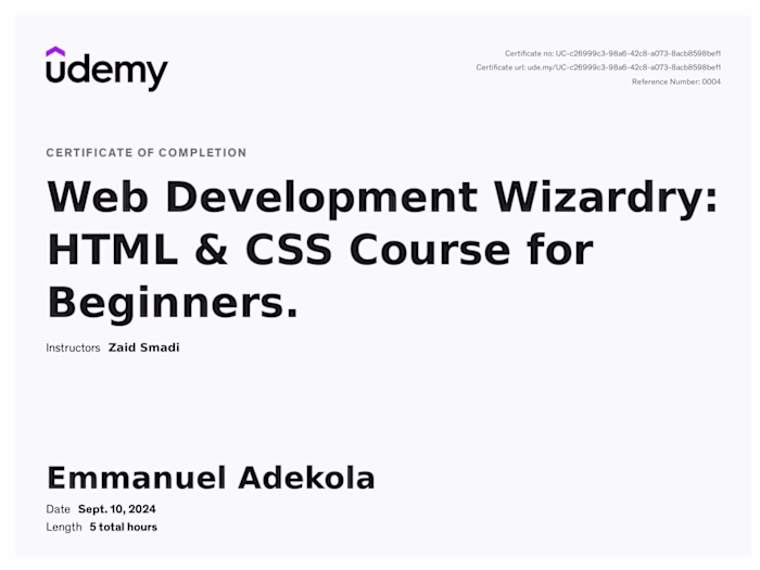 HTML and CSS wizard