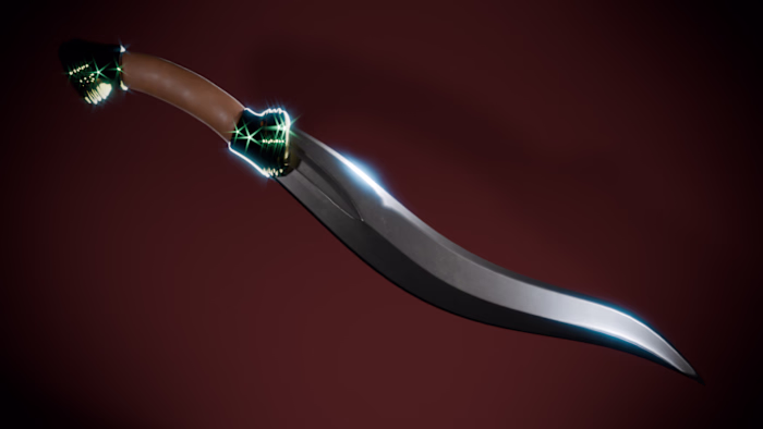 3d Sword low poly