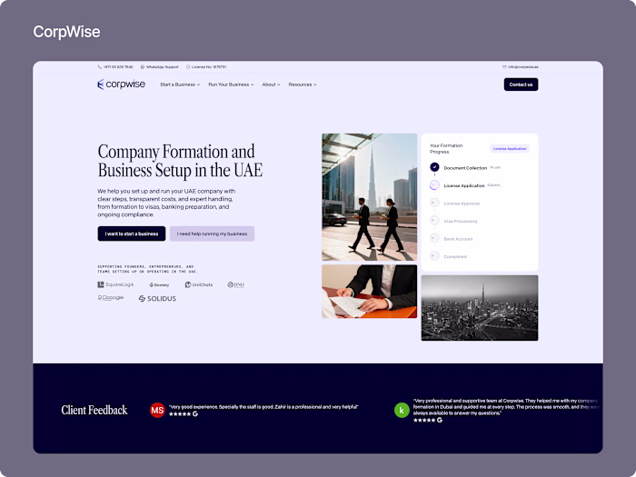 Developed a website with a