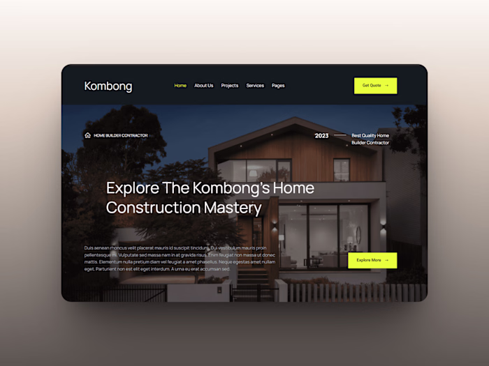 Real Estate Website / Real Estate Agent Landing page