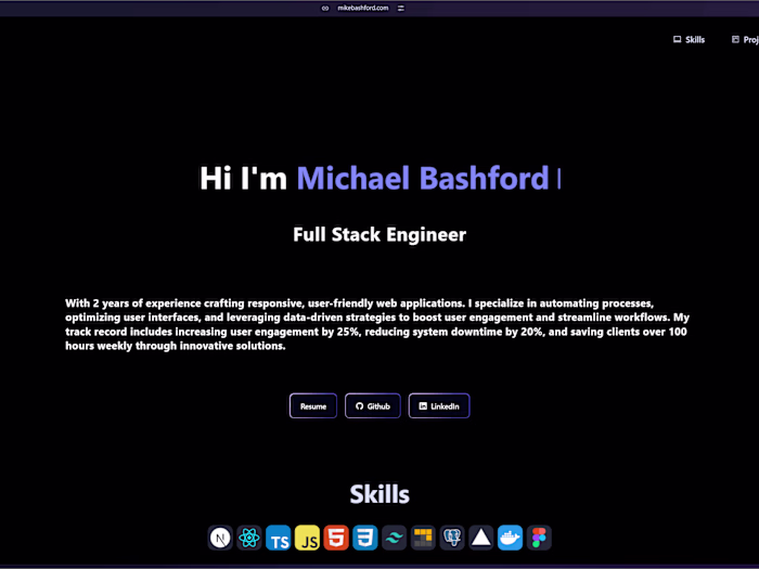 Michael Bashford Portfolio