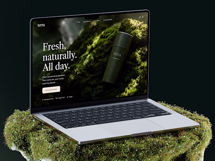 Terra — Natural Deodorant Landing