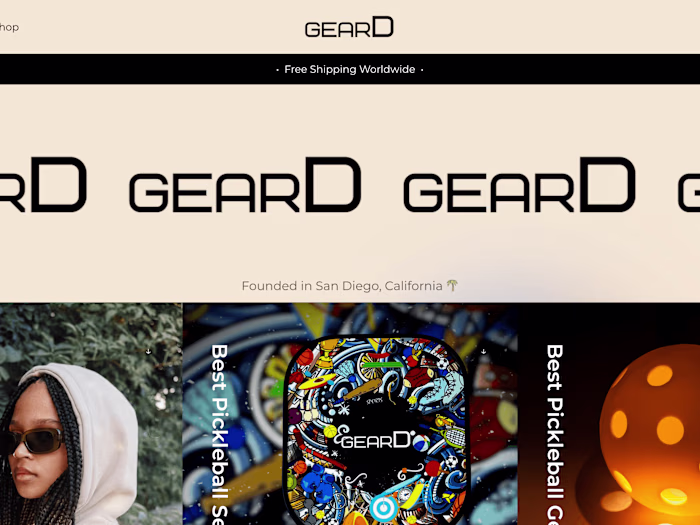 E-commerce Store | gearD Pickleball