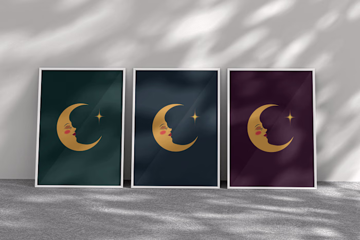Enchanted moon posters