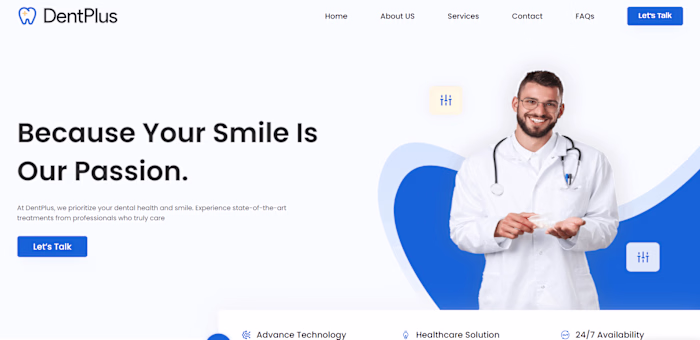 RF Dental Services Website
