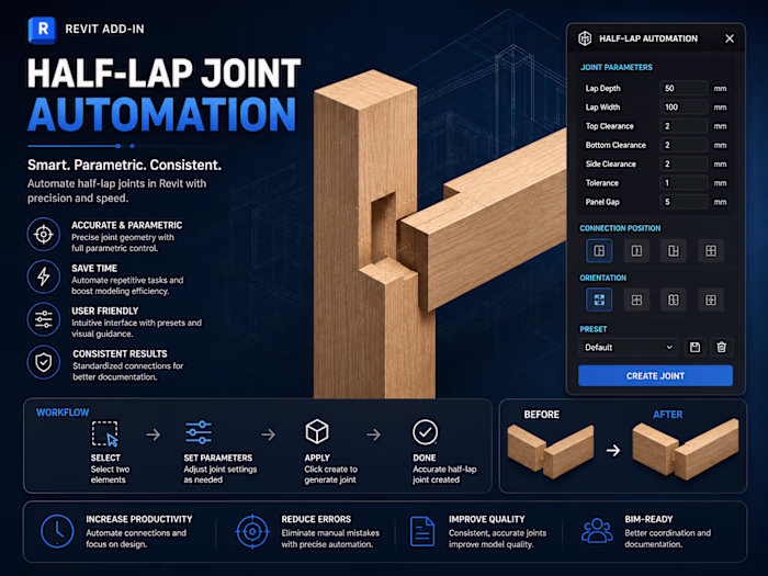 Revit Joint Board Automation Add-In for Panel Connections