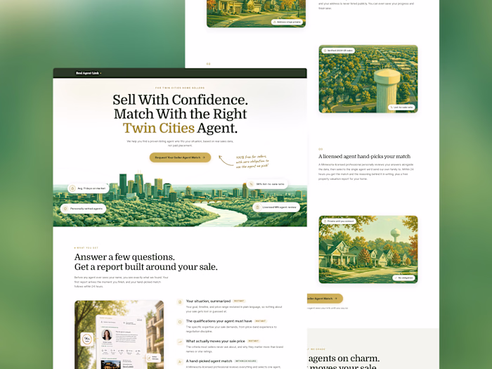 Redesign and Optimization of Real Agent Link Website