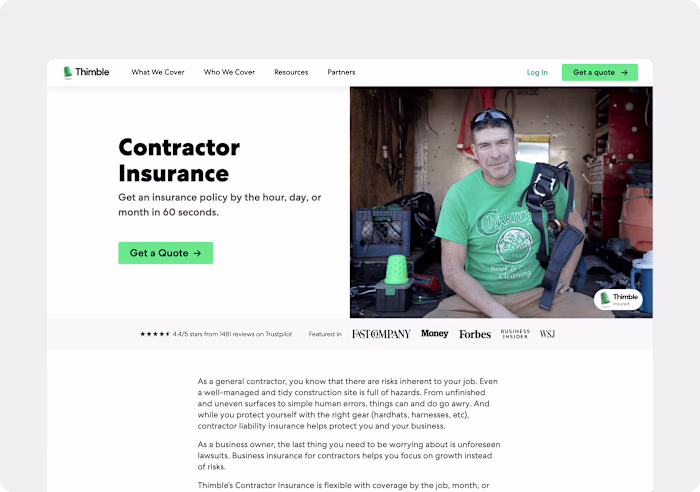 Increasing Conversion on Industry Pages